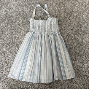 American Eagle Outfitters Blue and White Striped Kids Dress